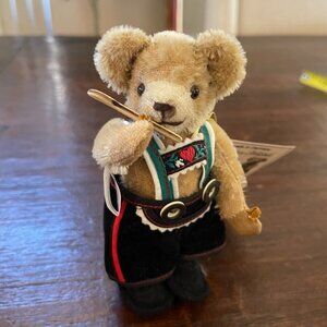 Hermann Edelweiss Mohair Jointed Bear LTD Ed. No. 6 Collect Missing Dulcimer